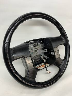 5l34-3f563-db3ja6 Ford 04 05 06 07 08 Truck F150 Steering Wheel Leather Wrap Cruise Black Fx4