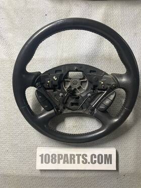 5s43-3600-ab Ford 2005-2007 Focus St Black Leather With Red Stitching Steering Wheel Fits 00-07