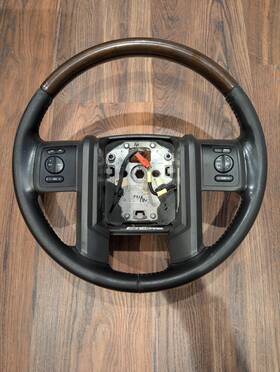 7l14-3f563-ak31tc Ford 07-14 Expedition 08-16 F250 F-250 Black Steering Wheel 7l143f563cn35b8 Oem