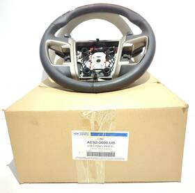 Ae9z-3600-ub Ford New Oem Genuine Leather Woody Steering Wheel 2010-2012 Lincoln Mkt Black