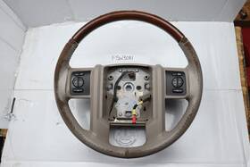 Al14-3f563-bc31tc Ford Gc 07-14 Expedition 08-16 F250 F-250 Stone Gray Leather Wood Steering Wheel