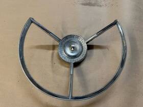 B9a-3600-l Ford 1956 Fairlane Crown Victoria Steering Wheel Horn Ring Oem 56