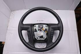 Bl34-3600-aa35b8 Ford Ex Cond 2009-2014 F150 F-150 Charcoal Black Leather Steering Wheel