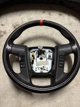Bl3v-3f563-eb35b8 Ford 2010-2014 F150 Svt Raptor Steering Wheel Black Pn#bl3v-3f563-eb35b8
