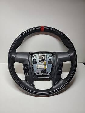 Bl3v3f563eb Ford 2011 2012 2013 2014 F-150 F150 Svt Raptor Black Leather Steering Wheel