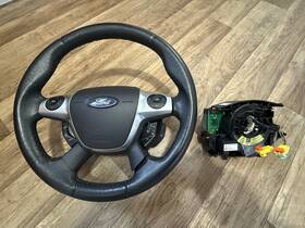 Bm513600sd3zhe Ford 12-14 Focus Leather Steering Wheel Air Bag Airbag Sync Cruise Clock Spring