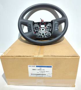 Bm6z-3600-fc Ford New Oem Black Leather Cruise Audio Steering Wheel 2008-2012 Escape Mariner