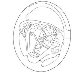 Bt4z-3600-ca Ford Genuine Steering Wheel