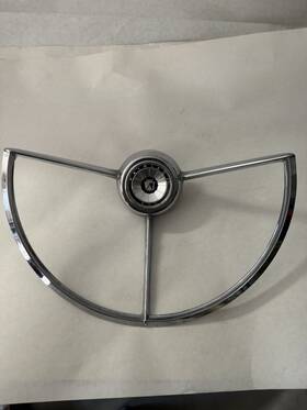 C40a-13a800 Ford 1964 Fairlane 500 Steering Wheel Horn Ring Cap Button Column Cover Interior Trim