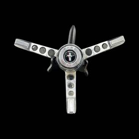 C5za-13a800-b2h-31096 Ford 1965 66 Mustang Steering Wheel 3 Spoke Horn Ring Center C5za-13a800-b2h