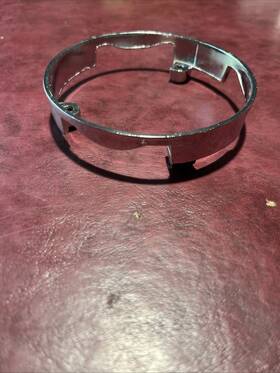 C7oz-3491-a Ford 1967 Mustang Used Deluxe Woodgrain Steering Wheel Lower Collar Trim Column Hub