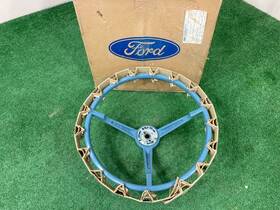 C7zz-3600-l Ford 1967 Nos Mustang Steering Wheel Blue Color Convertible Fastback Coupe 67