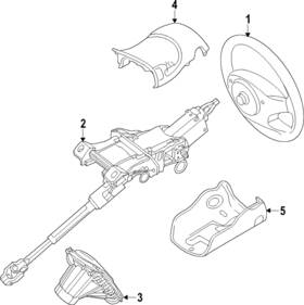 Ds7z-3600-cf Ford Genuine Steering Wheel