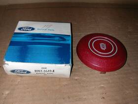E0bz-3649-e Ford 1980 Fairmont - Nos Steering Wheel Emblem Red #e0bz-3649-e