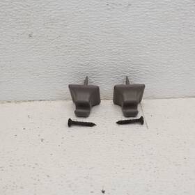 E97b-1004132-aaw Ford 1987-1999 Ranger F150 F250 F350 Sunvisor Sun Visor Clips Mount Set Gray Oem
