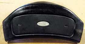 F2ta-13k802-gbw Ford 92-97 Truck F150 F250 F350 Bronco Black Steering Wheel Horn Pad Silver Oval