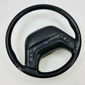 F378-3600 Ford 1993-1994 Ranger Explorer Black Leather Steering Wheel Cruise Control Oem