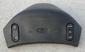 F5ta-13k802-haw Ford 1992-1997 F-250 F-350 Steering Wheel Horn Pad With Cruise Control Used Oem