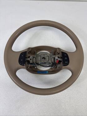 F65a-3600-bfw Ford 97-03 F150 F250 Expedition Steering Wheel With Buttons Cruise Oem Tan Molded