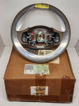 F81z-3600-bak Ford Nos Oem 1997-03 Steering Wheel Leather F150 F250 Expedition Excursion Tan