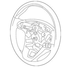 Fp5z-3600-pc Ford Genuine Steering Wheel