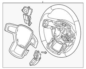 Hl3z-3600-hb Ford Genuine Steering Wheel