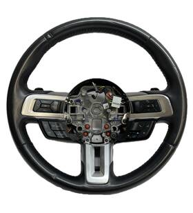 Jr33-c699d90-bb Ford 2019 Mustang Black Leather Steering Wheel Oem See Switch
