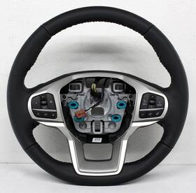 Mb5b-3600-gd3zhe Ford Oem For Explorer Leather Black Stitching Steering Wheel