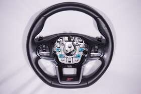 Mb5b-3600-mme3kp1 Ford Oem 2021-2022 Explorer St Steering Wheel Black Leather Mb5z3600md Used