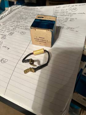 D0sz-13841-a Ford Mercury 1970 Thunderbird Landau Lincoln Mark Iii Nos Horn Switch Contact Capacitor