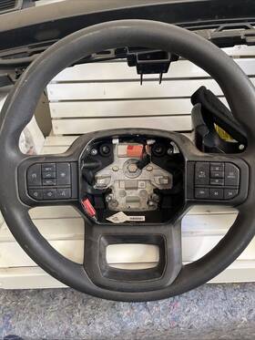 Ml3b-3600-jd319w Ford Oem Black Leather Steering Wheel For F150 Xlt