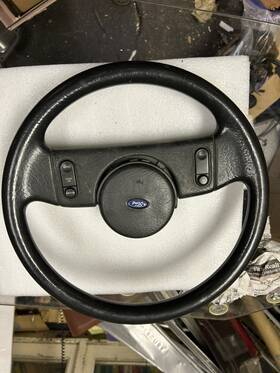 E7zz-3600-a Ford/mustang 1987-1989 5.0 Gt Lx Black Steering Wheel-nice Used