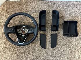 Nz6z3600ec3zhe Ford 23-24 Maverick Leather Wrapped Heated Steering Wheel With Accesories