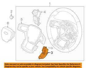 Fl3z-9c888-ea Ford Oem Steering Wheel-audio Stereo Radio Control Switch Right Fl3z9c888ea