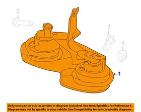 Gj7z13832a Ford Oem 17-19 Mkc Electrical Horn-low Note Horn