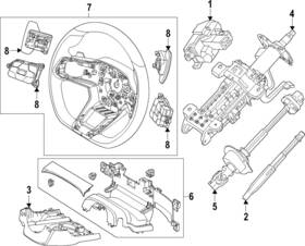 Pr3z-3600-fa Ford Genuine Steering Wheel