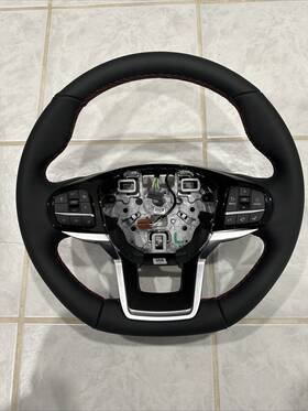 Rb5b3600f Ford 2024 2025 Explorer Steering Wheel Leather Red Stitching Oem