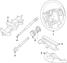 Ford Rb5z-3600-ac Genuine Wheel Assembly Steering