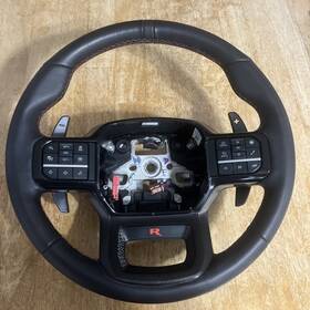 Rl3v-3600-pd Ford 21-25 F150 Raptor R Leather Wrapped Steering Wheel With Paddles