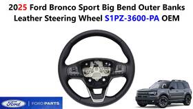 S1pz-3600-pa Ford 2025 Bronco Sport Big Bend Outer Banks Leather Steering Wheel