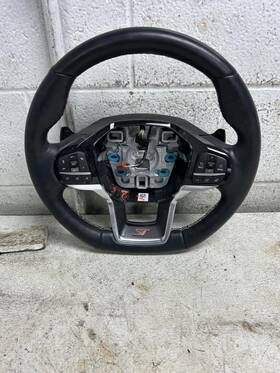 235-10542 Ford Truck 2022 Explorer Black Leather Steering Wheel Oem