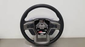 235.fd8621 Ford Truck 21 Expedition Steering Wheel Black Leather Non Heated