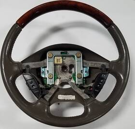 Xw4a-3f563-chw Ford 2000 2001 2002 Lincoln Ls Steering Wheel Tan Wood Grain Switches