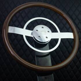 836ch-dw Forever Sharp 18 Inch Wood Steering Wheel Chrome Freightliner Kenworth Peterbilt 836ch-dw Forever Sharp 18 Inch Wood Steering Wheel Chrome Freightliner Kenworth Peterbilt