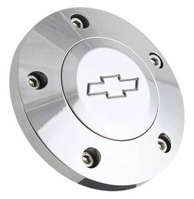Fs125p04 Forever Sharp Polished Horn Button/cap With Chevy Bow Tie Logo - For Use 5