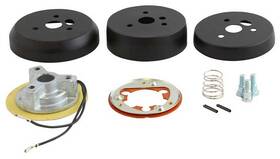Fsb013b Forever Sharp 1965-69 Mustang 3 Hole Steering Wheel Adapter - Black Finish