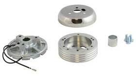 Fsb0256p Forever Sharp 1970-80 Mustang 5 And 6 Hole Steering Wheel Adapter - Polished