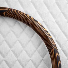 Hw18fp Forever Sharp 18 Inch Flamed Pine Real Wood Half Wrap For Steering Wheels