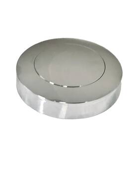 Thp0 Forever Sharp Steering Wheel Polished Billet Horn Button 5-hole 4-1/2 Inch Dia Ss