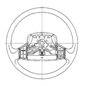14-15594-001 Freightliner Wheel Strg Blk 18 In Sm For